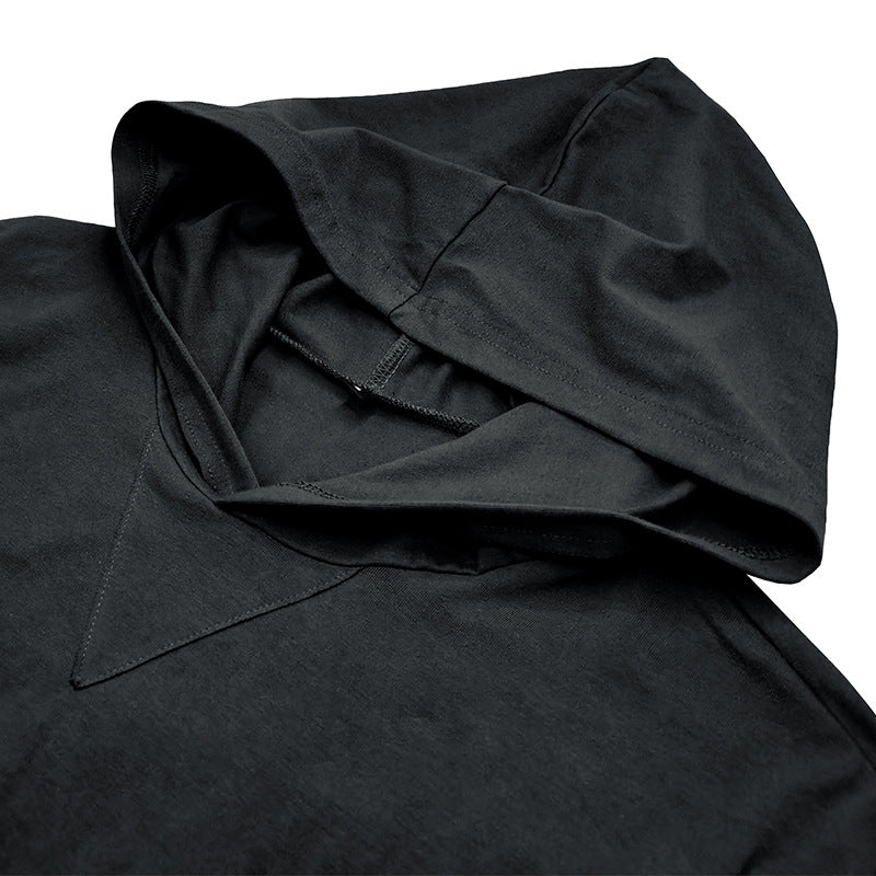 Mäns stiliga långärmad hoodie med V-hals Mirla-Eva Jonsson