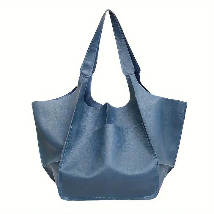 Marianne Axelväska | Stort mjukt PU-läder Tote Bag-Eva Jonsson