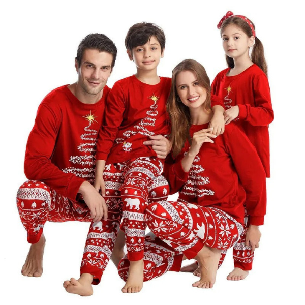 Matchande pyjamas - Mysig - Långärmad - Matchande julpyjamas - Familjens julpyjamas-Eva Jonsson