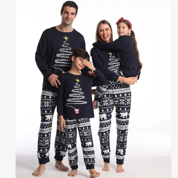 Matchande pyjamas - Mysig - Långärmad - Matchande julpyjamas - Familjens julpyjamas-Eva Jonsson