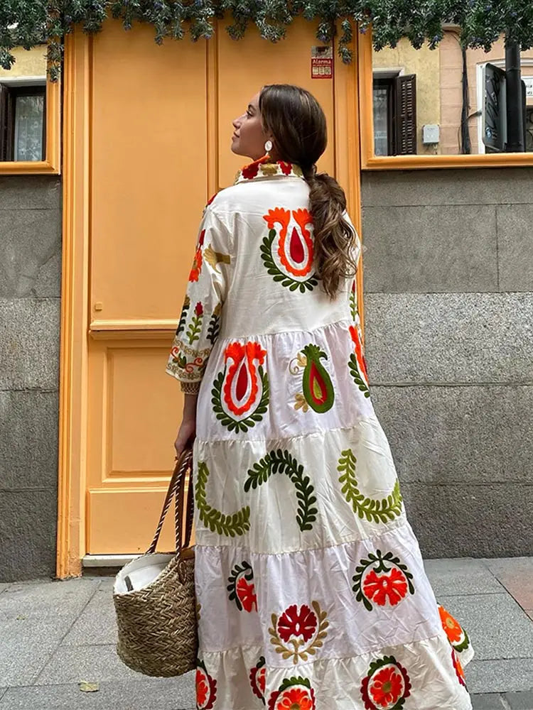 Maxiklänning - Knappklänning - Oversized - Maxiklänning med skjorta - Långärmad maxiklänning-Eva Jonsson