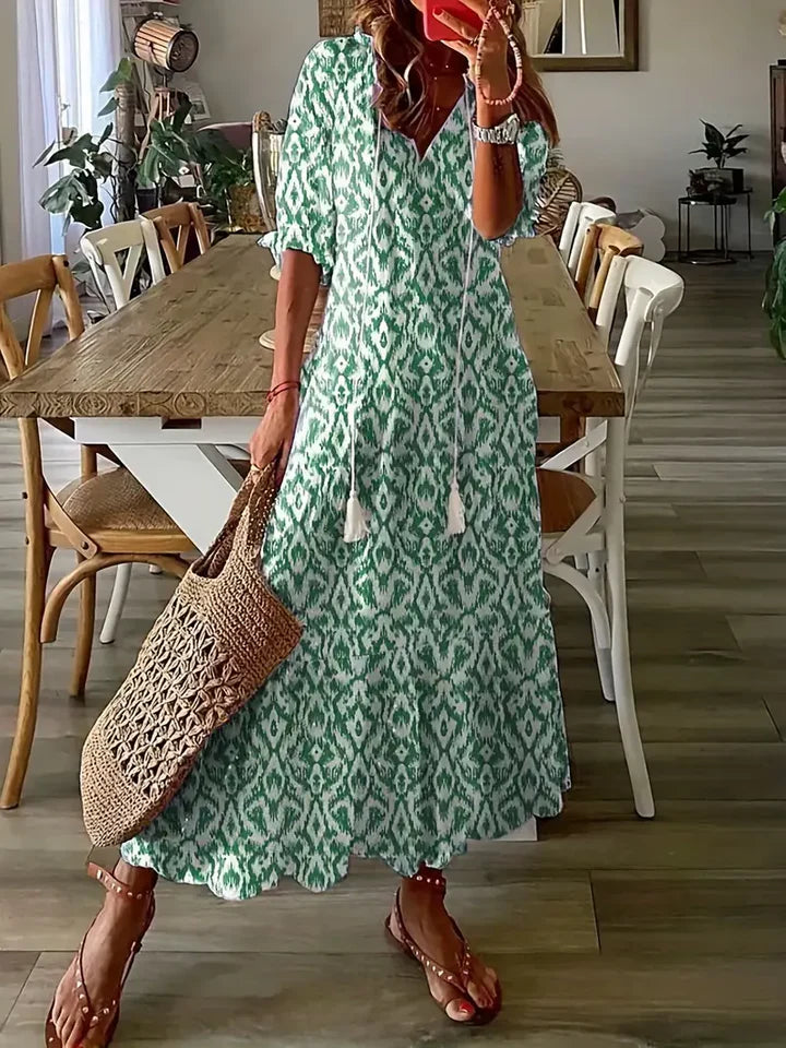 Maxiklänning - Lös passform - Boho Style - Sommarklänning - Maxi solklänning-Eva Jonsson