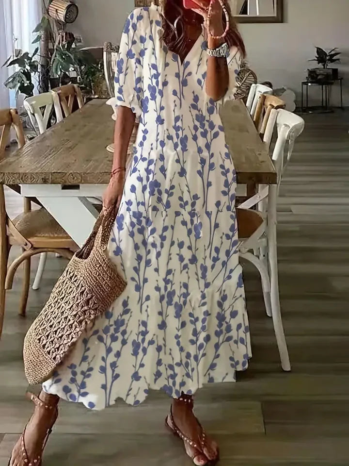 Maxiklänning - Lös passform - Boho Style - Sommarklänning - Maxi solklänning-Eva Jonsson