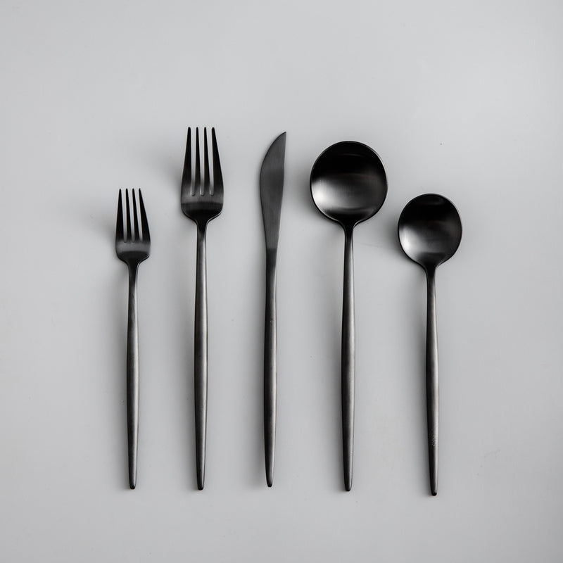 Minimalistisk Bestickset (20-delar) | Rostfritt Stål 18/10, Matt & Modern-Eva Jonsson