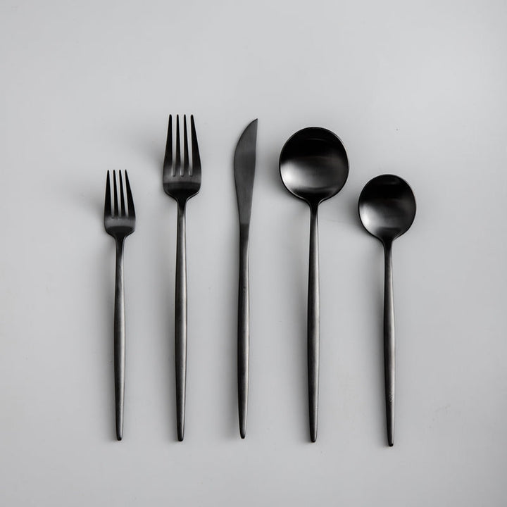 Minimalistisk Bestickset (20-delar) | Rostfritt Stål 18/10, Matt & Modern-Eva Jonsson