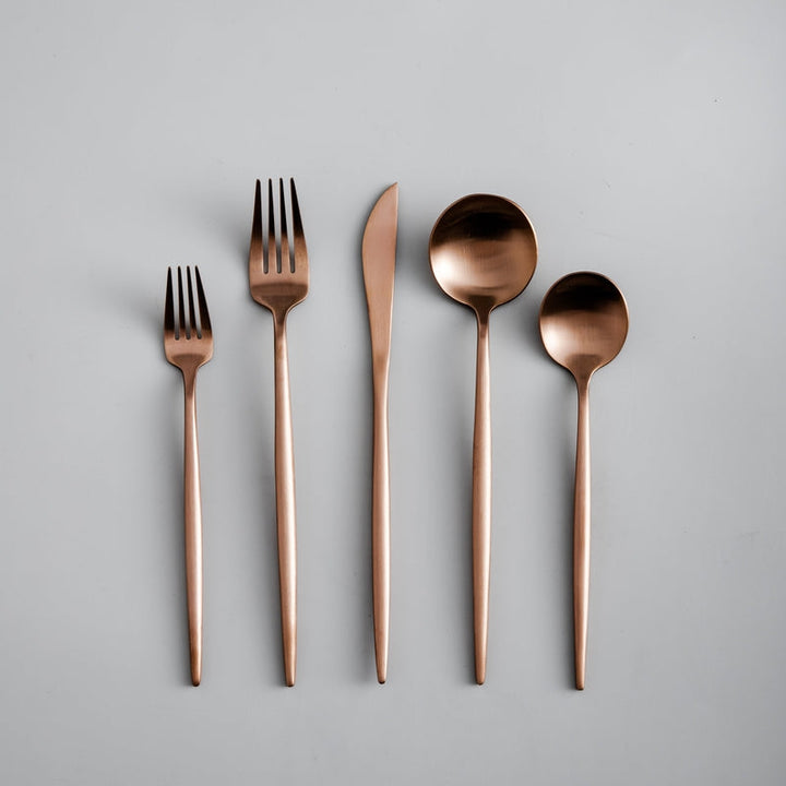 Minimalistisk Bestickset (20-delar) | Rostfritt Stål 18/10, Matt & Modern-Eva Jonsson