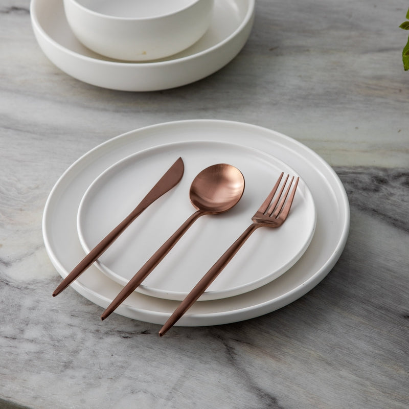 Minimalistisk Bestickset (20-delar) | Rostfritt Stål 18/10, Matt & Modern-Eva Jonsson