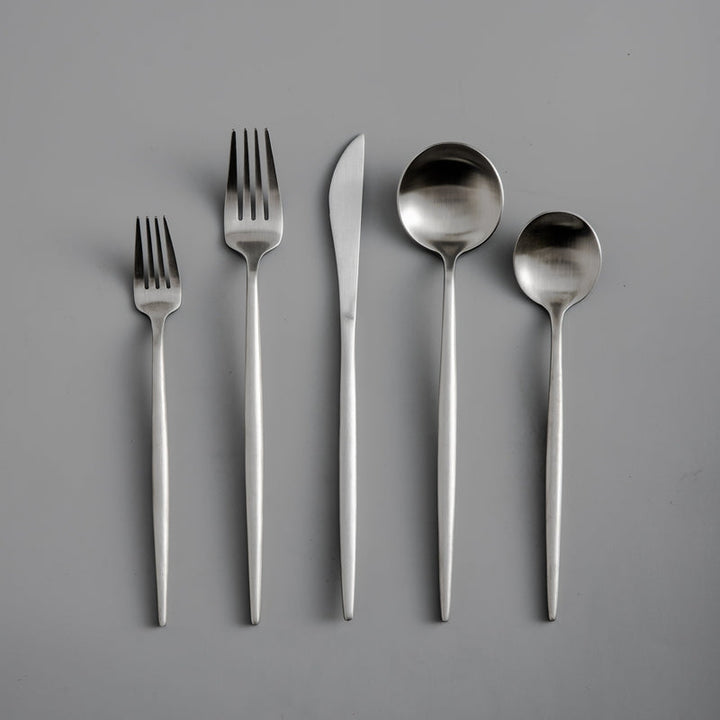 Minimalistisk Bestickset (20-delar) | Rostfritt Stål 18/10, Matt & Modern-Eva Jonsson