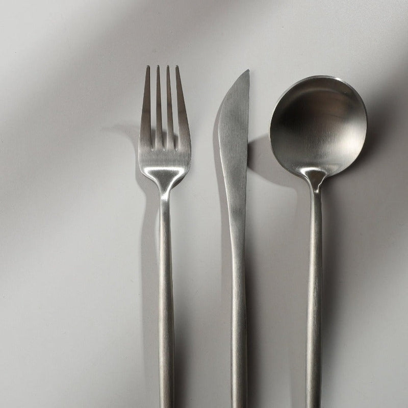 Minimalistisk Bestickset (20-delar) | Rostfritt Stål 18/10, Matt & Modern-Eva Jonsson