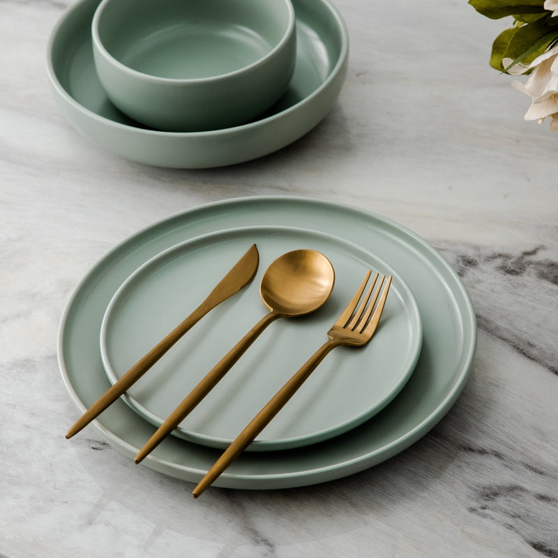 Minimalistisk Bestickset (20-delar) | Rostfritt Stål 18/10, Matt & Modern-Eva Jonsson