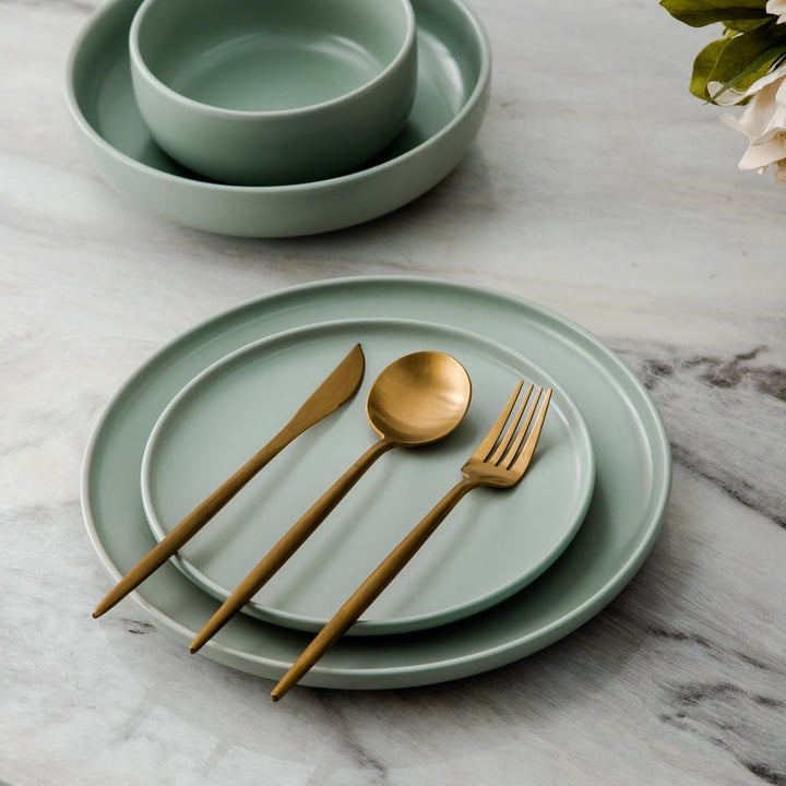 Minimalistisk Bestickset (20-delar) | Rostfritt Stål 18/10, Matt & Modern-Eva Jonsson