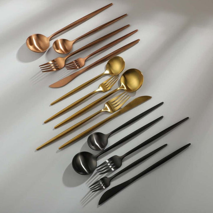 Minimalistisk Bestickset (20-delar) | Rostfritt Stål 18/10, Matt & Modern-Eva Jonsson