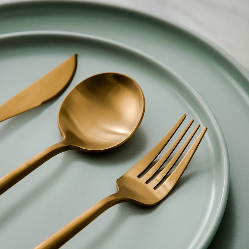 Minimalistisk Bestickset (20-delar) | Rostfritt Stål 18/10, Matt & Modern-Eva Jonsson