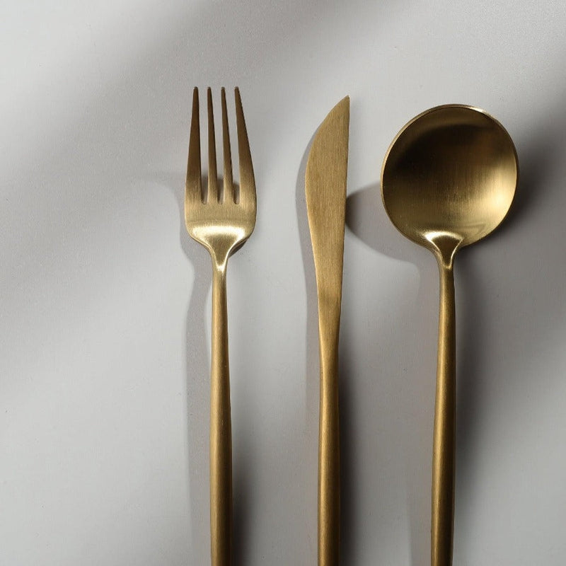 Minimalistisk Bestickset (20-delar) | Rostfritt Stål 18/10, Matt & Modern-Eva Jonsson