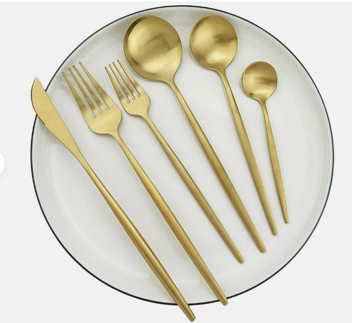 Minimalistisk Bestickset (20-delar) | Rostfritt Stål 18/10, Matt & Modern-Eva Jonsson