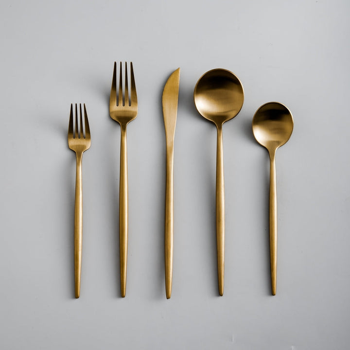 Minimalistisk Bestickset (20-delar) | Rostfritt Stål 18/10, Matt & Modern-Eva Jonsson