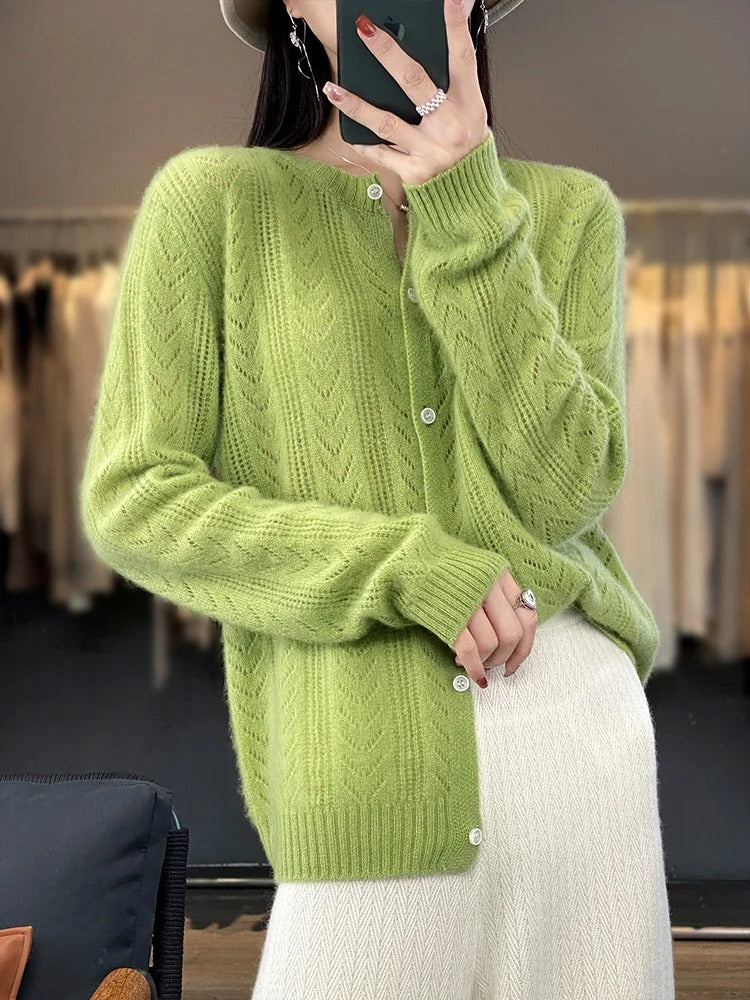 Mirla | 100% Ull Cardigan-Eva Jonsson