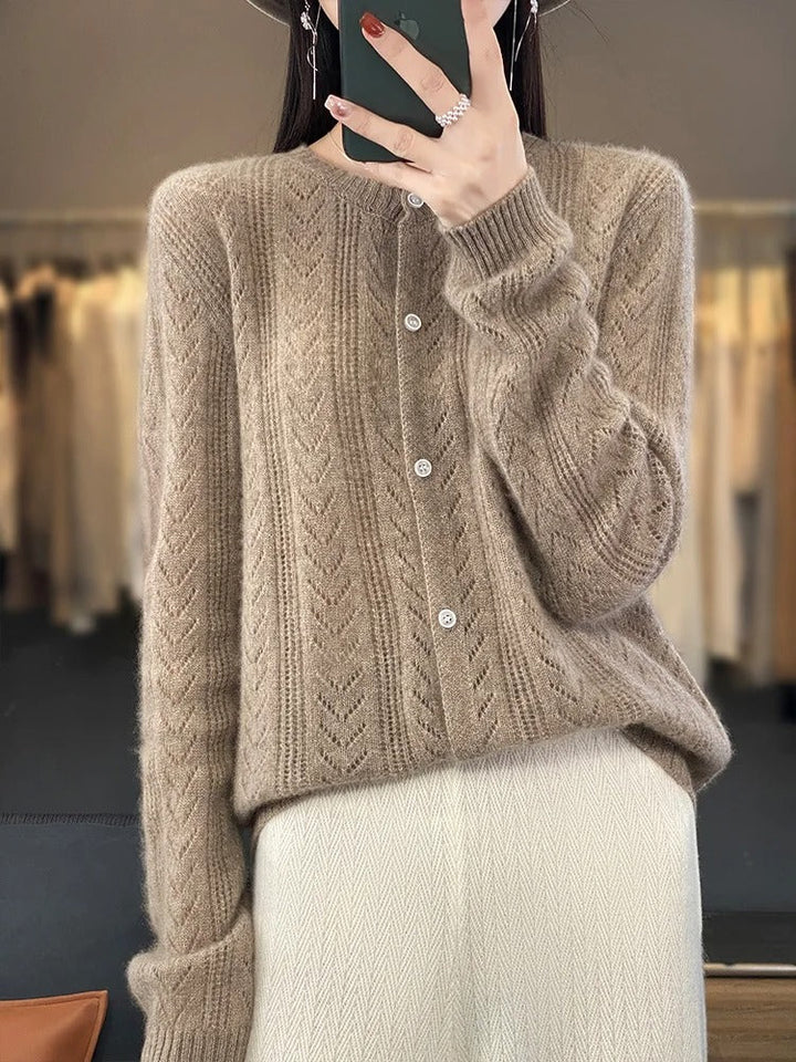 Mirla | 100% Ull Cardigan-Eva Jonsson