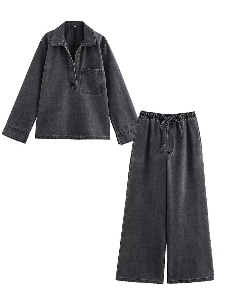 Mirla | 2-Delad Denim Outfit för Hösten 2025-Eva Jonsson
