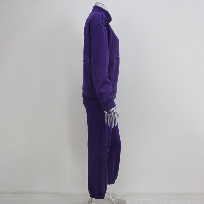 Mirla | 2-Delad Zip-Hals-Set för Sportig Elegans-Eva Jonsson