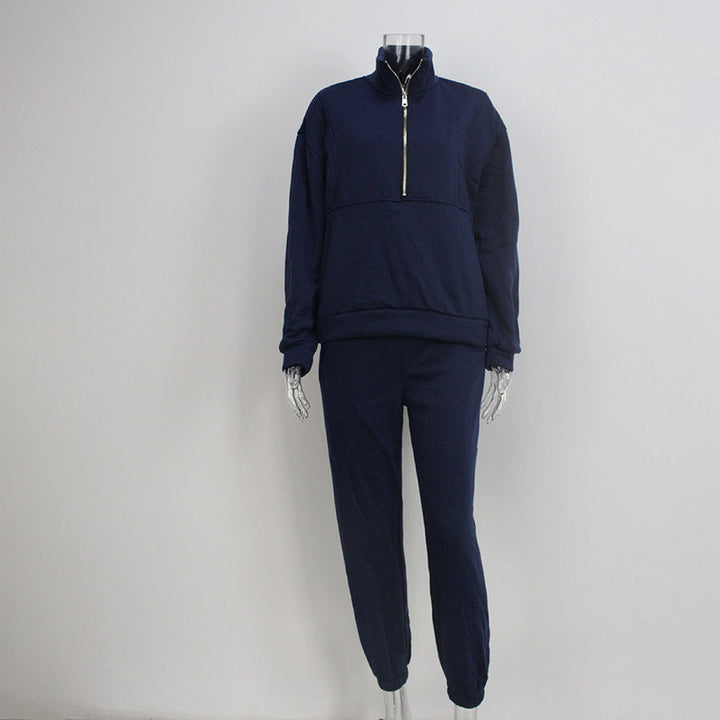 Mirla | 2-Delad Zip-Hals-Set för Sportig Elegans-Eva Jonsson