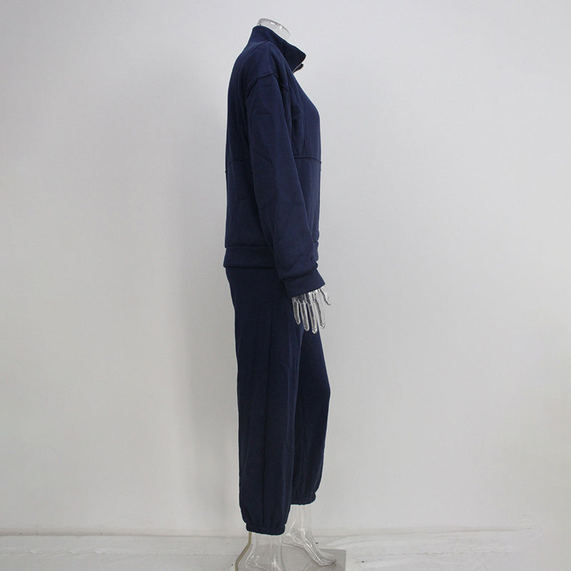 Mirla | 2-Delad Zip-Hals-Set för Sportig Elegans-Eva Jonsson