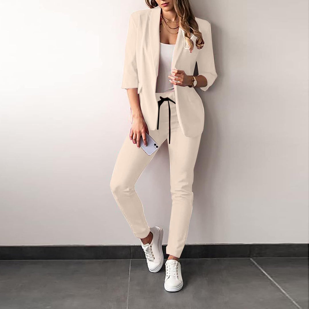 Mirla | 2-delad damdräkt Stilig blazer och byxor för damer-Eva Jonsson