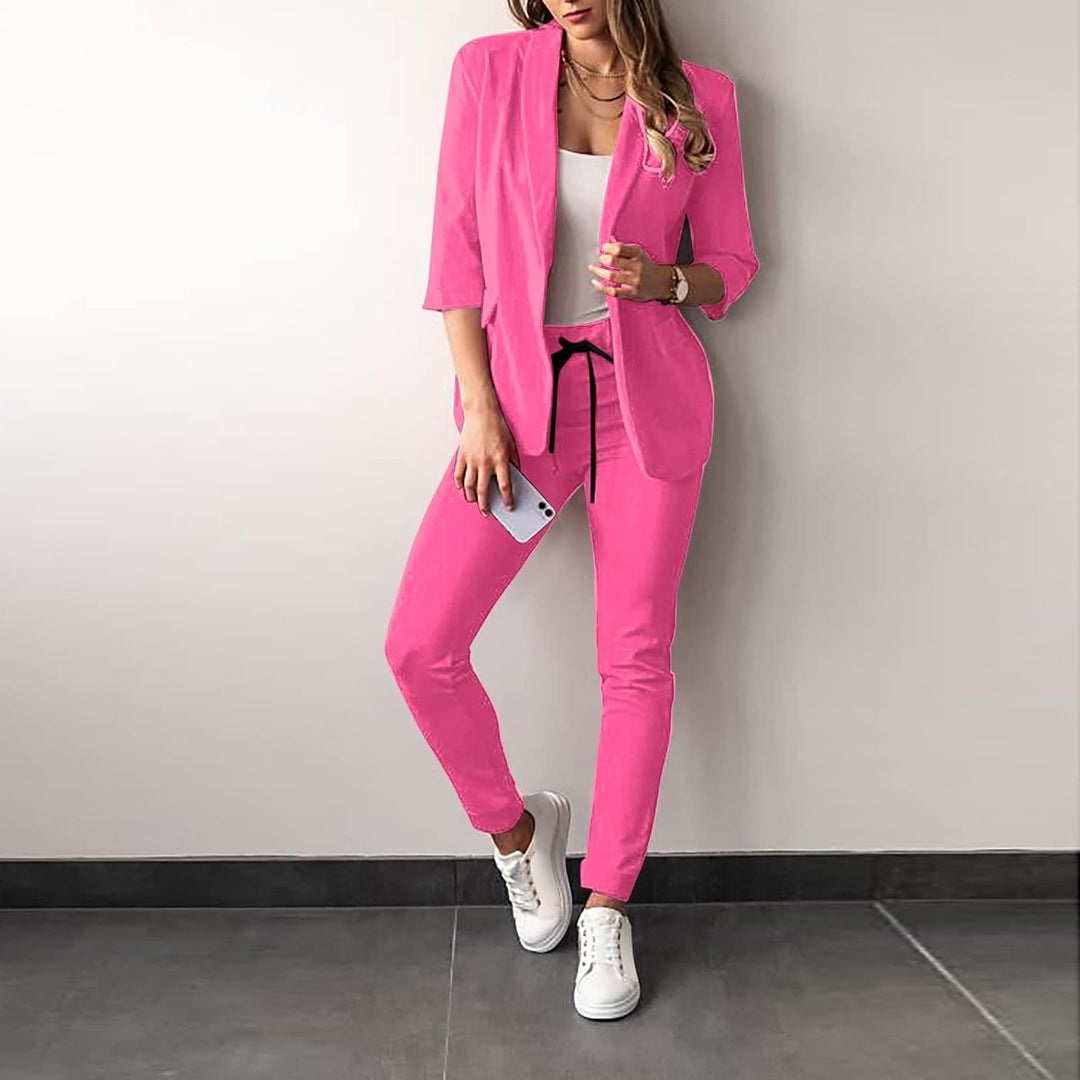 Mirla | 2-delad damdräkt Stilig blazer och byxor för damer-Eva Jonsson