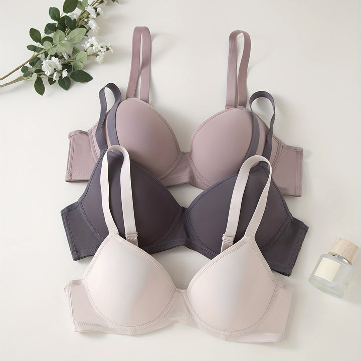Mirla | 3 Delad Sömlös Anti-Svindel Push Up Bh-Eva Jonsson