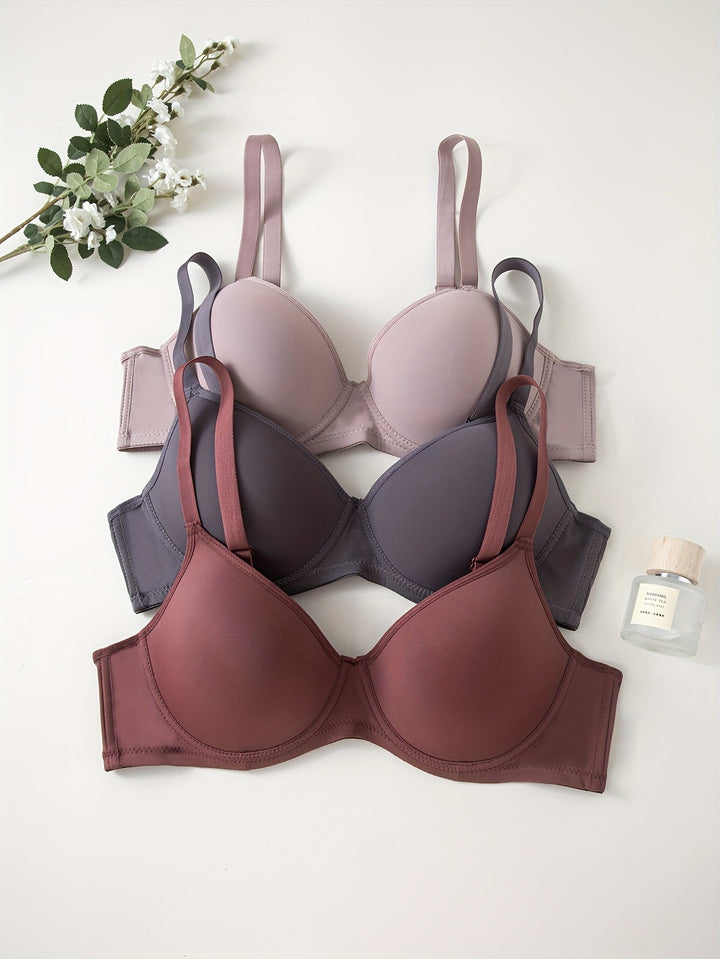 Mirla | 3 Delad Sömlös Anti-Svindel Push Up Bh-Eva Jonsson