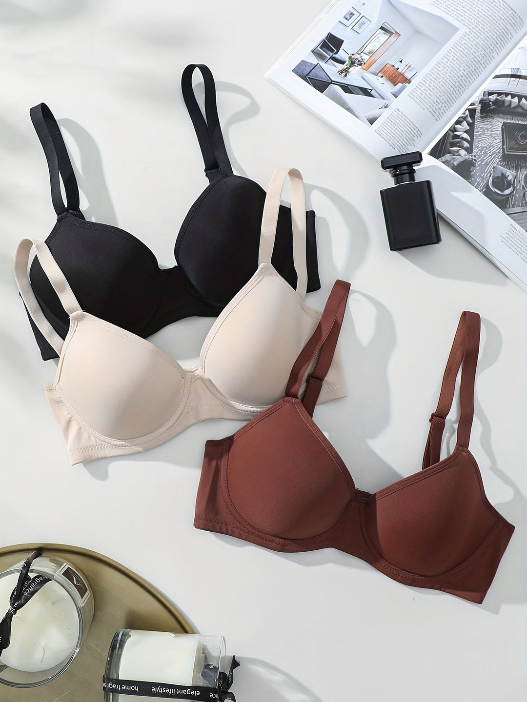 Mirla | 3 Delad Sömlös Anti-Svindel Push Up Bh-Eva Jonsson