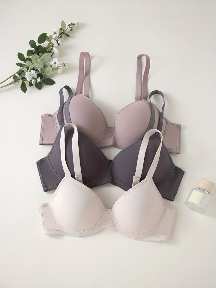 Mirla | 3 Delad Sömlös Anti-Svindel Push Up Bh-Eva Jonsson