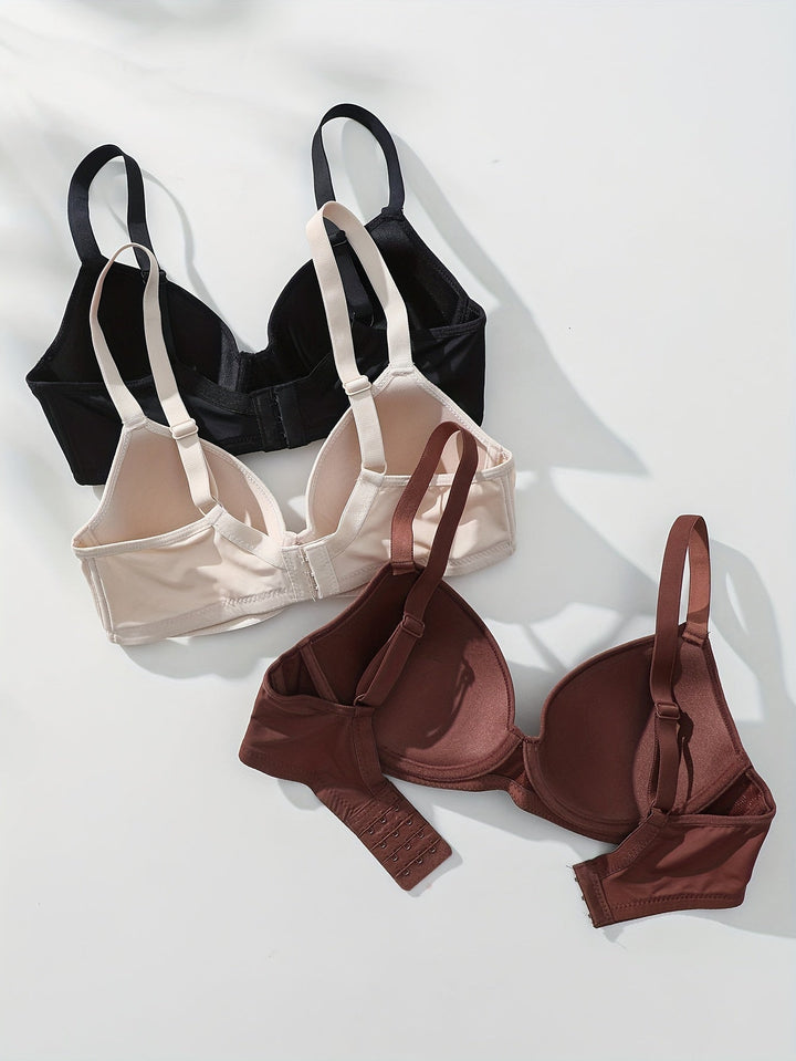 Mirla | 3 Delad Sömlös Anti-Svindel Push Up Bh-Eva Jonsson