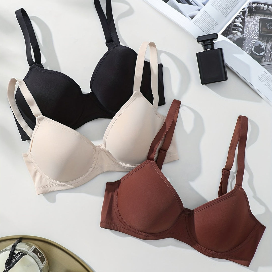 Mirla | 3 Delad Sömlös Anti-Svindel Push Up Bh-Eva Jonsson