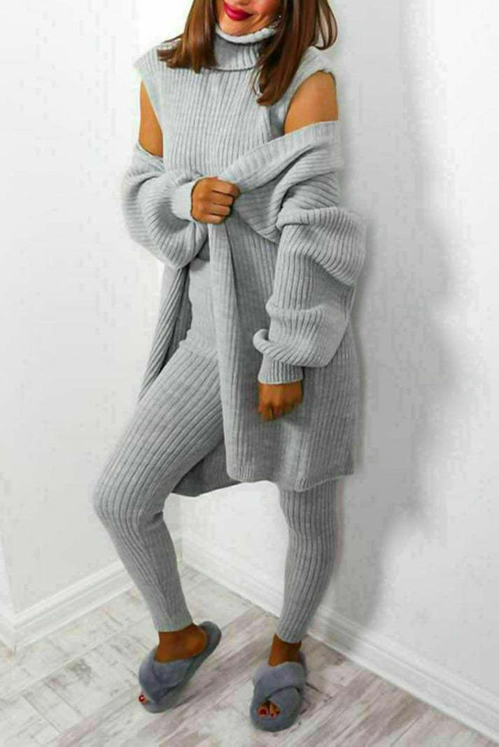 Mirla | 3-Delad Stickad Loungewear-Eva Jonsson