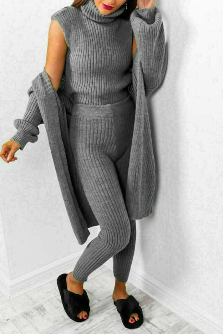 Mirla | 3-Delad Stickad Loungewear-Eva Jonsson