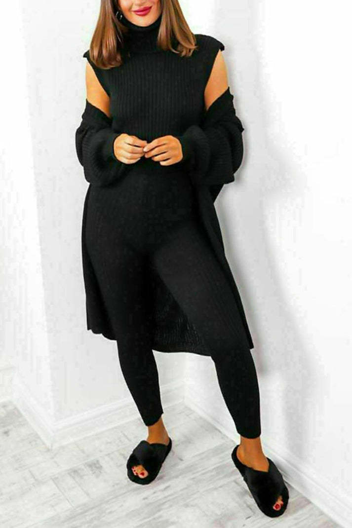 Mirla | 3-Delad Stickad Loungewear-Eva Jonsson