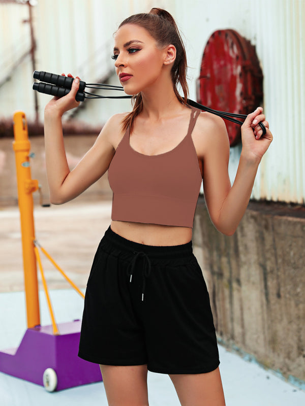 Mirla | 3-pack Dam Sport-BH Vadderad Crisscross Yoga BH Sömlös Medium Impact Fitness Activewear-Eva Jonsson