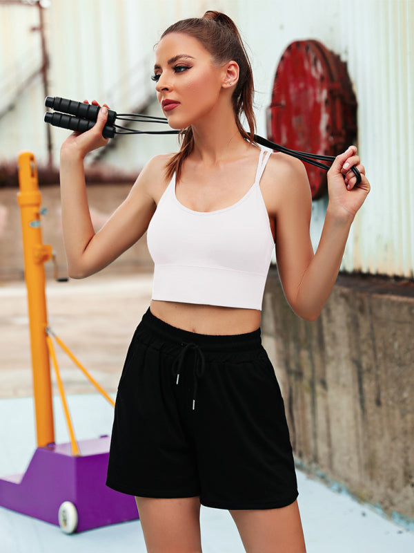 Mirla | 3-pack Dam Sport-BH Vadderad Crisscross Yoga BH Sömlös Medium Impact Fitness Activewear-Eva Jonsson