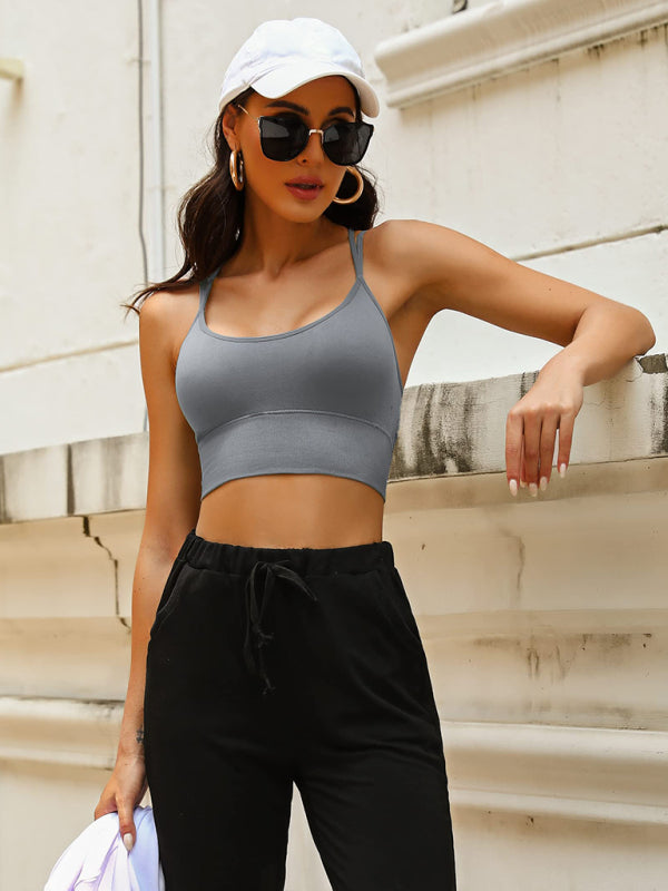 Mirla | 3-pack Dam Sport-BH Vadderad Crisscross Yoga BH Sömlös Medium Impact Fitness Activewear-Eva Jonsson