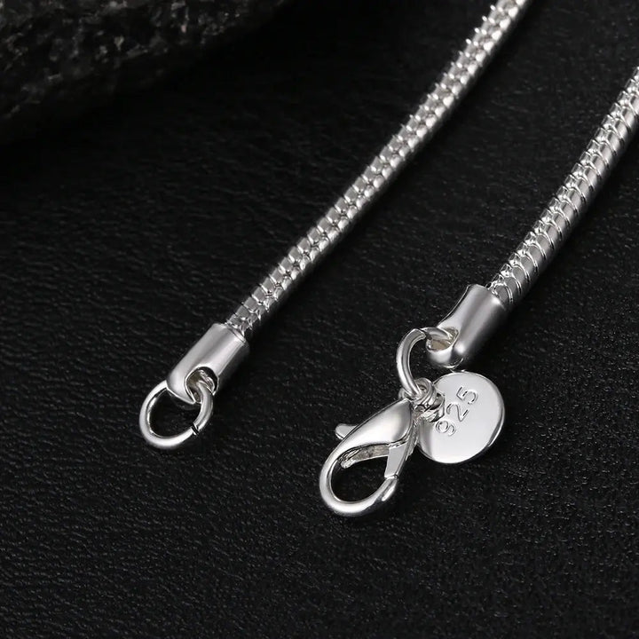 Mirla | 925 3Mm Sterling Silver Orm Kedja-Eva Jonsson