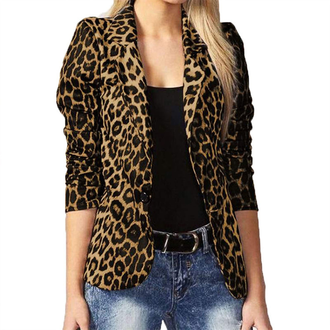 Mirla | All See Leopard Lättvikts Blazer-Eva Jonsson