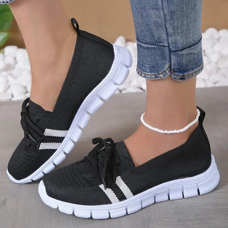 Mirla | Andningsaktiva Stickade Sneakers-Eva Jonsson