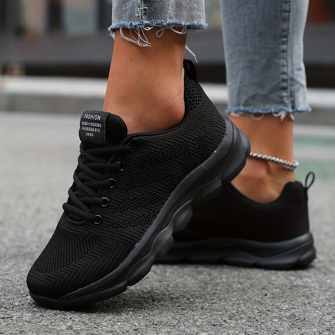 Mirla | Andningsbara Stickade Damsneakers-Eva Jonsson