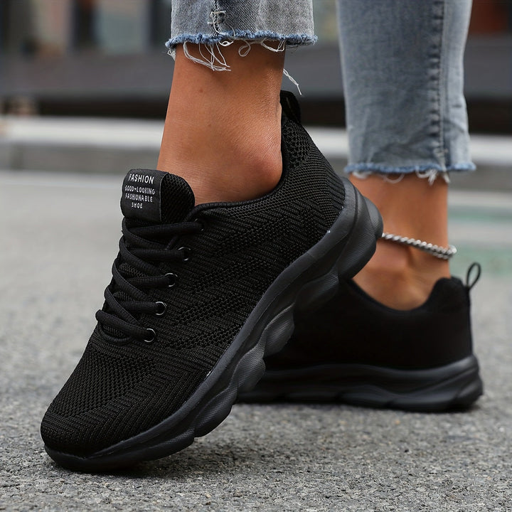 Mirla | Andningsbara Stickade Damsneakers-Eva Jonsson