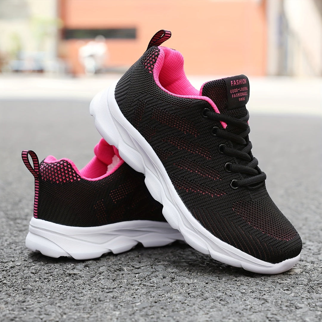 Mirla | Andningsbara Stickade Damsneakers-Eva Jonsson