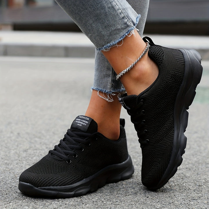 Mirla | Andningsbara Stickade Damsneakers-Eva Jonsson