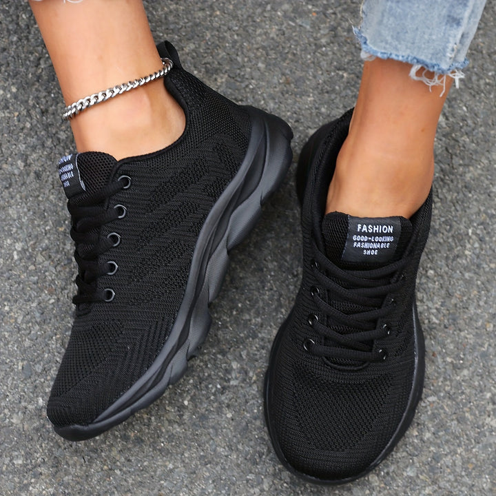 Mirla | Andningsbara Stickade Damsneakers-Eva Jonsson