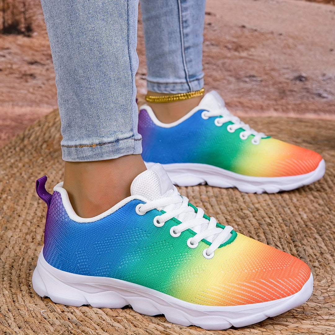 Mirla | Andningsbara Stickade Damsneakers-Eva Jonsson
