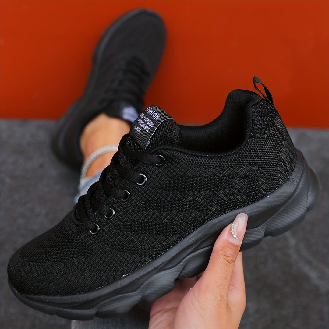 Mirla | Andningsbara Stickade Damsneakers-Eva Jonsson